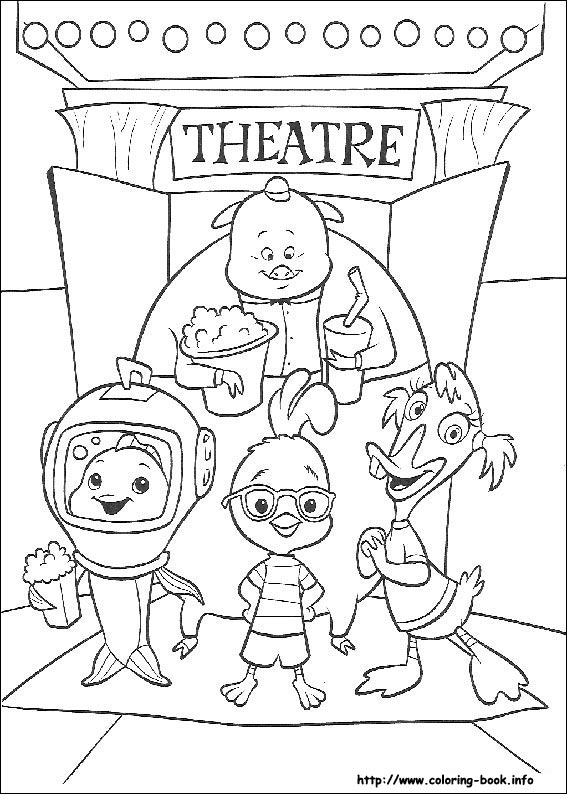 Chicken Little coloring picture